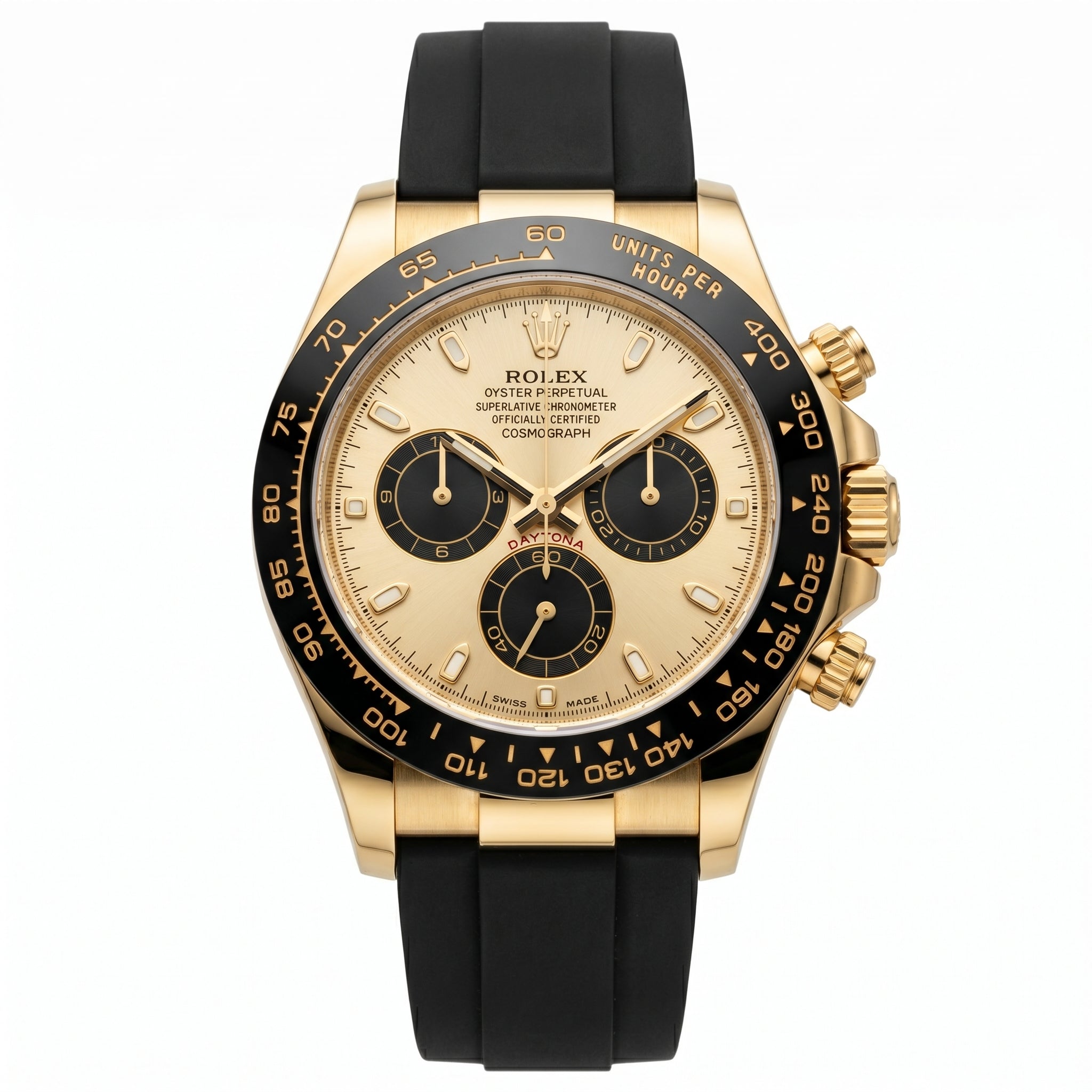Rolex Cosmograph Daytona 126518LN Yellow Gold Oysterflex "Champagne"